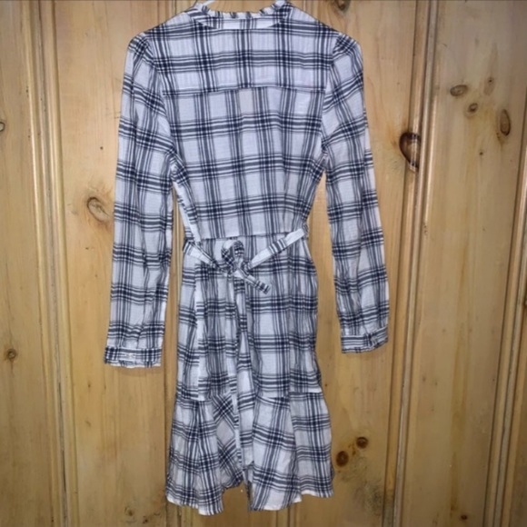 Lucky Brand Poet Blue and White Long Sleeve Mini Dress Size Small - Picture 5 of 7